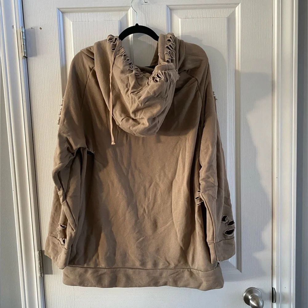 Chelsea DeBoer by Lily & Lottie Distressed Hoodie - Picture 2 of 3